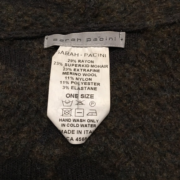 Sarah Pacini Sweater Wool Blend One Size - Picture 6 of 9